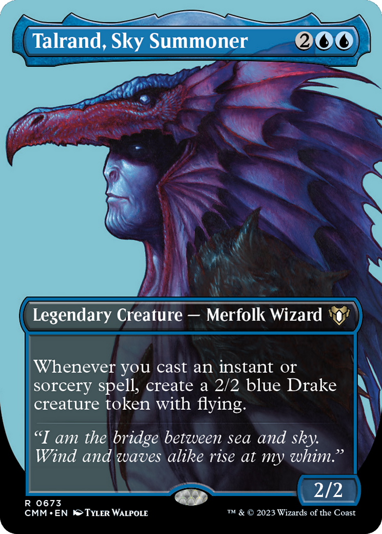 Talrand, Sky Summoner (CMM-673) [Commander Masters] (Borderless)