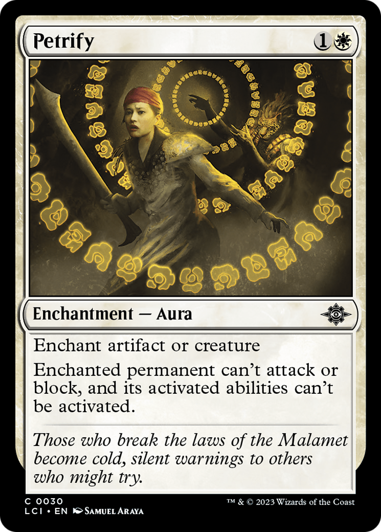 Petrify (LCI-030) [The Lost Caverns of Ixalan] Foil