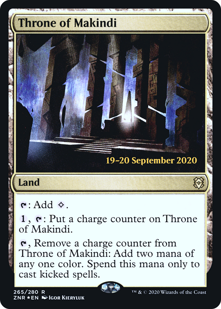 Throne of Makindi (PRE-265S) [Zendikar Rising Promos] Foil