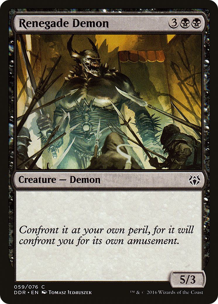 Renegade Demon (DDR-059) [Duel Decks: Nissa vs. Ob Nixilis]