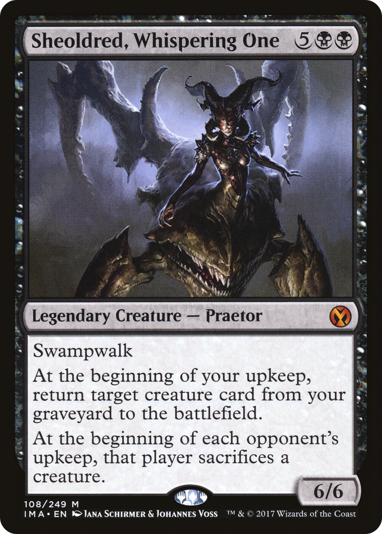 Sheoldred, Whispering One (IMA-108) [Iconic Masters] Foil