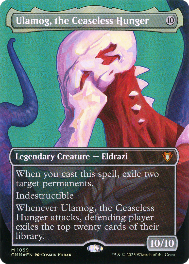Ulamog, the Ceaseless Hunger (CMM-1059) [Commander Masters] (Borderless) Foil