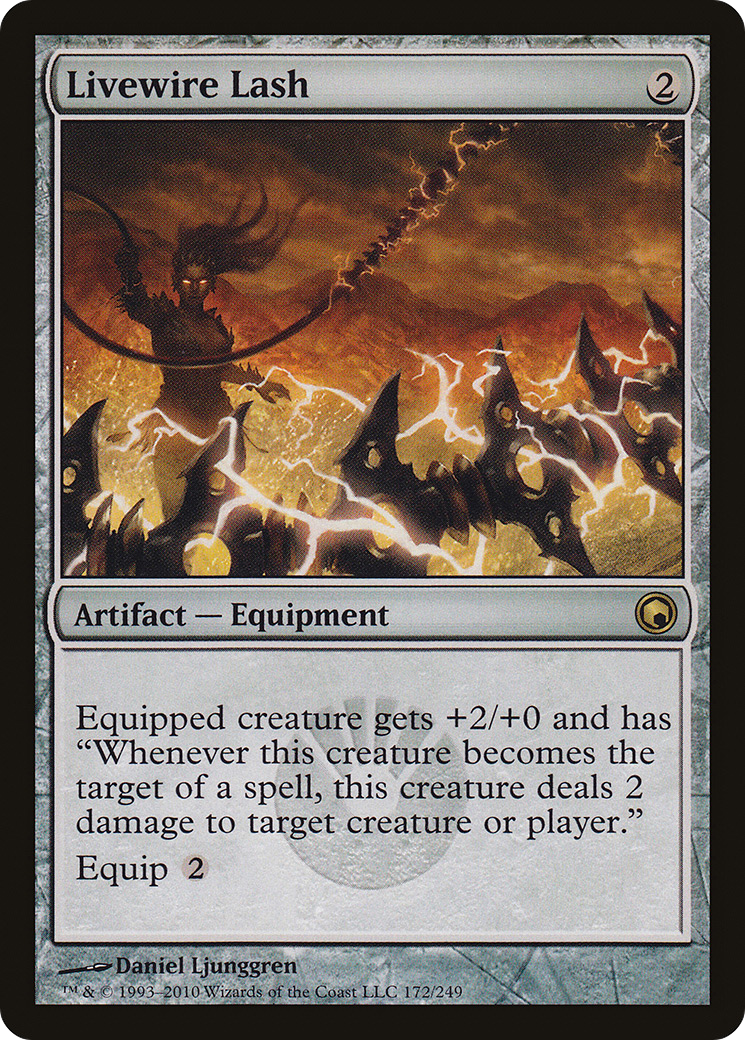 Livewire Lash (SOM-172) [Scars of Mirrodin] Foil