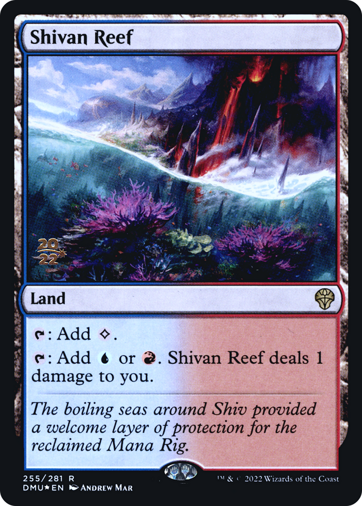 Shivan Reef (PRE-255S) [Dominaria United Promos] Foil