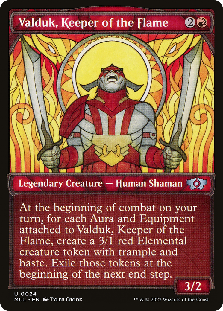 Valduk, Keeper of the Flame (MUL-024) [Multiverse Legends]: (Showcase)