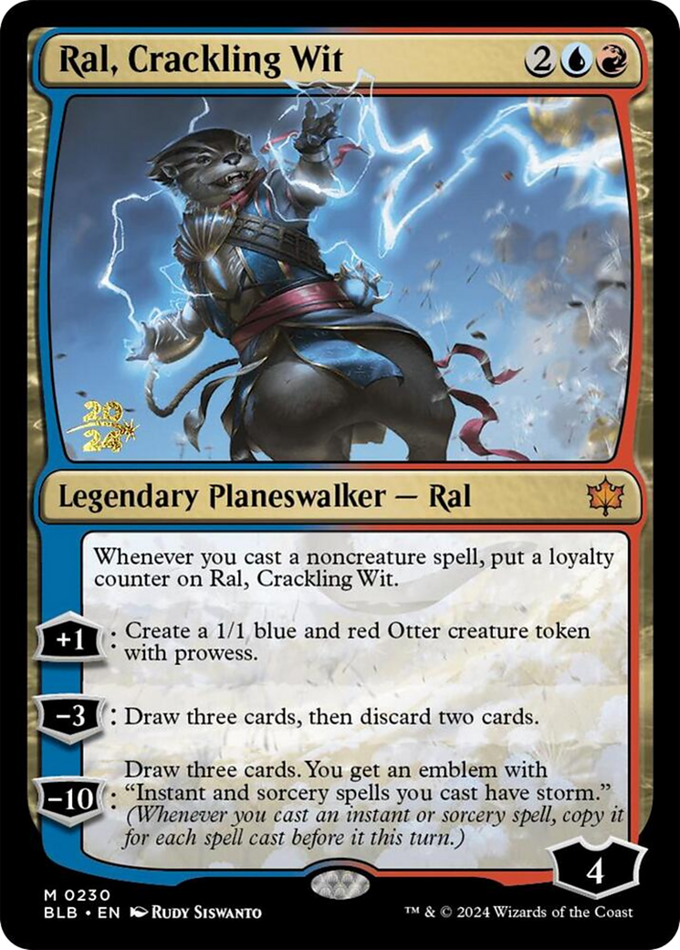 Ral, Crackling Wit (PRE-230S) [Bloomburrow Promos] Foil