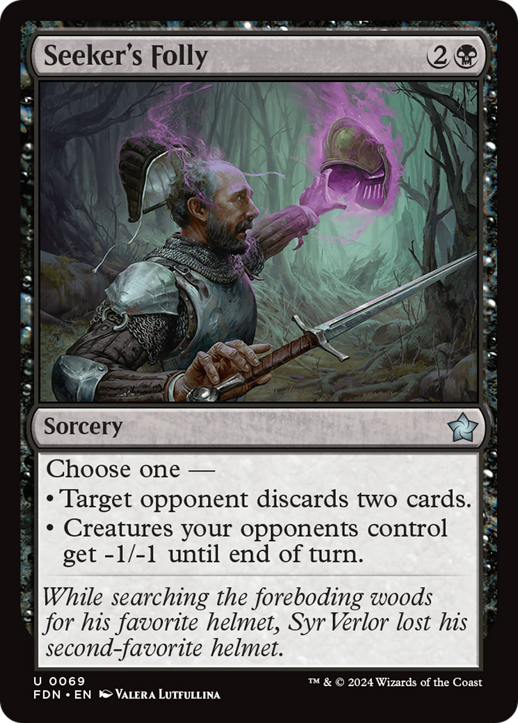 Seeker's Folly (FDN-069) [Foundations] Foil