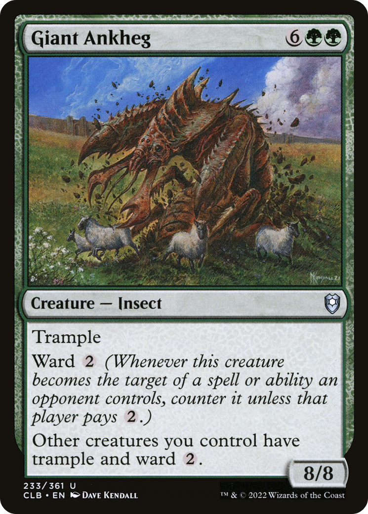 Giant Ankheg (CLB-233) [Commander Legends: Battle for Baldur's Gate]