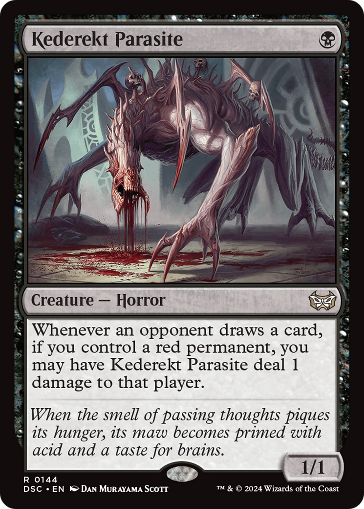 Kederekt Parasite (DSC-144) [Duskmourn: House of Horror Commander]