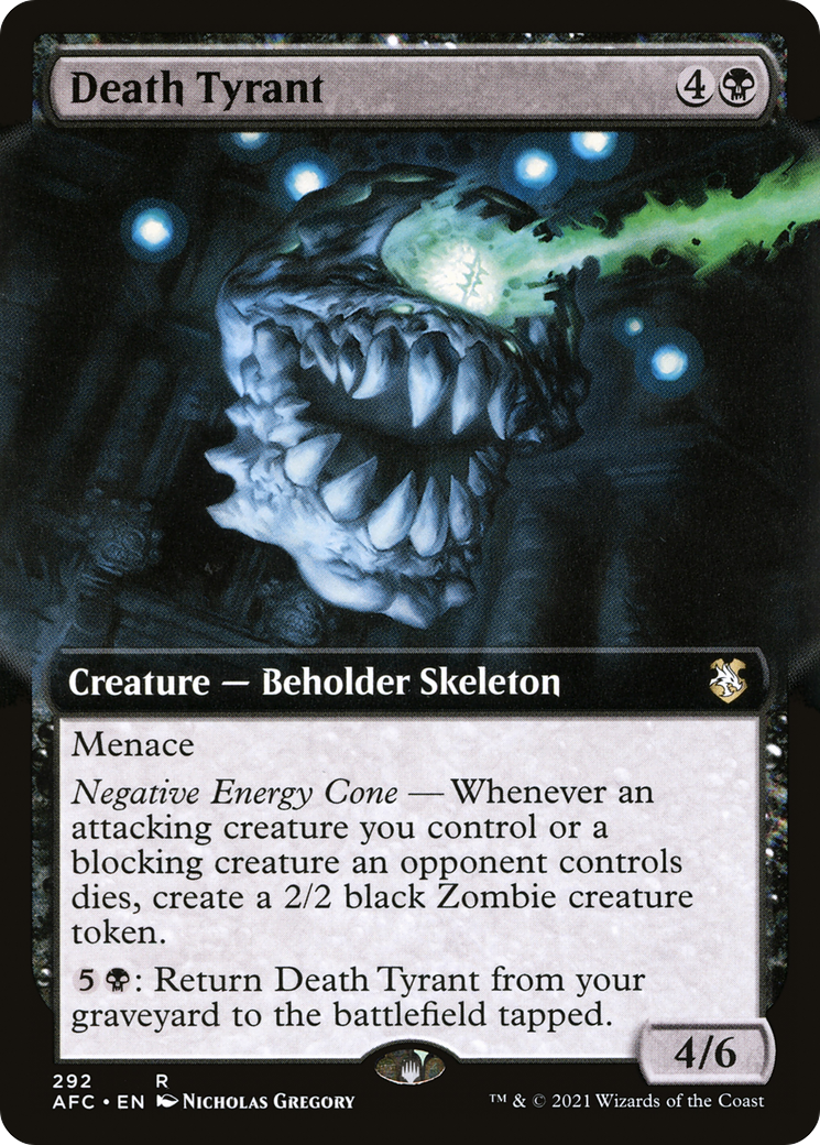 Death Tyrant (AFC-292) [Forgotten Realms Commander]: (Extended Art)