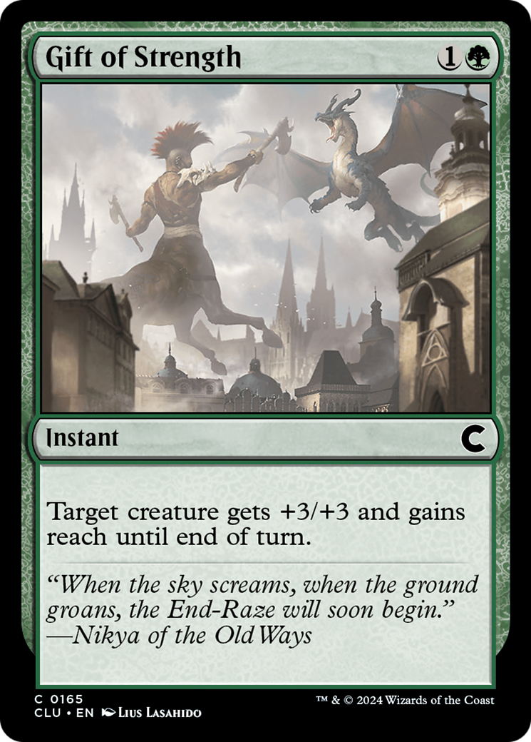 Gift of Strength (CLU-165) [Ravnica: Clue Edition]