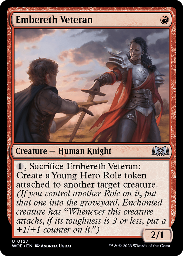 Embereth Veteran (WOE-127) [Wilds of Eldraine] Foil