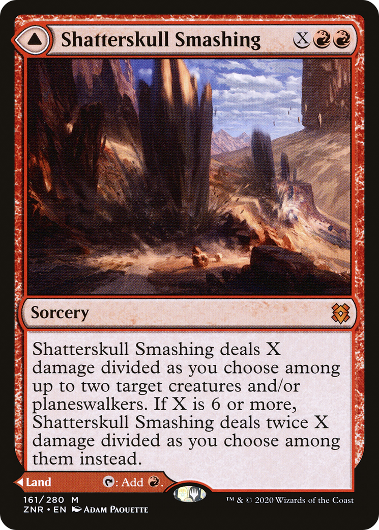 Shatterskull Smashing // Shatterskull, the Hammer Pass (ZNR-161) [Zendikar Rising] Foil