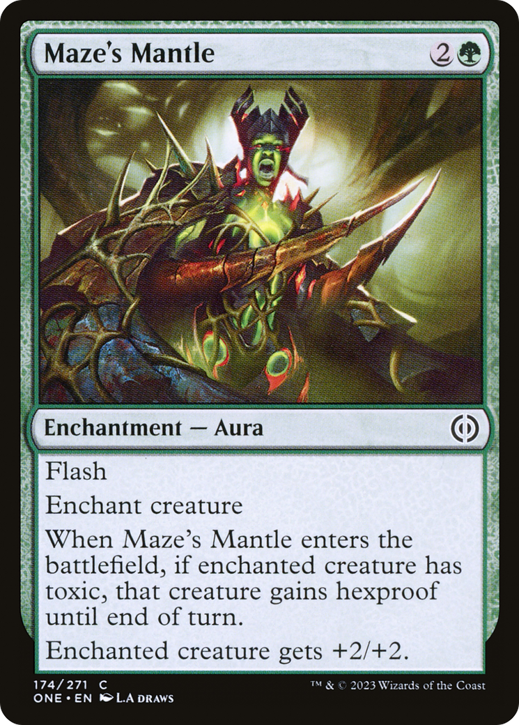 Maze's Mantle (ONE-174) [Phyrexia: All Will Be One] Foil