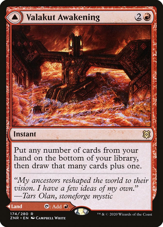 Valakut Awakening // Valakut Stoneforge (ZNR-174) [Zendikar Rising] Foil
