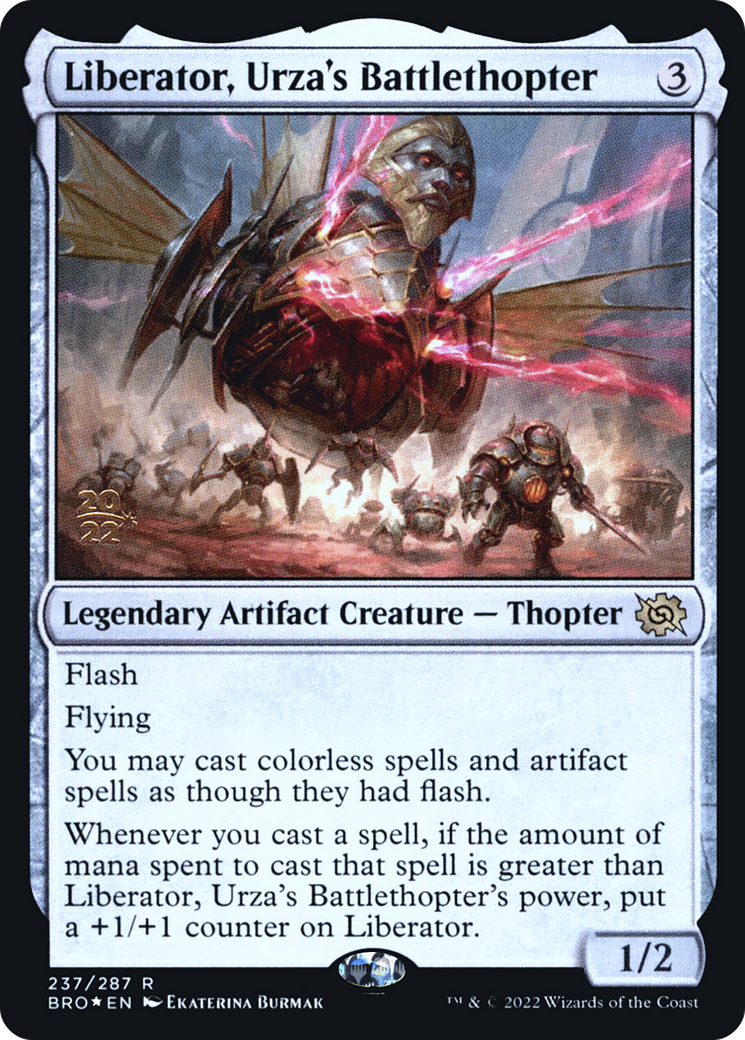 Liberator, Urza's Battlethopter (PRE-237) [The Brothers' War Promos] Foil