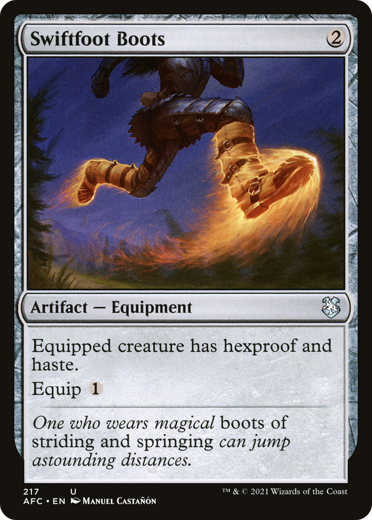 Swiftfoot Boots (AFC-217) [Forgotten Realms Commander]