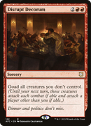 Disrupt Decorum (AFC-122) [Forgotten Realms Commander]