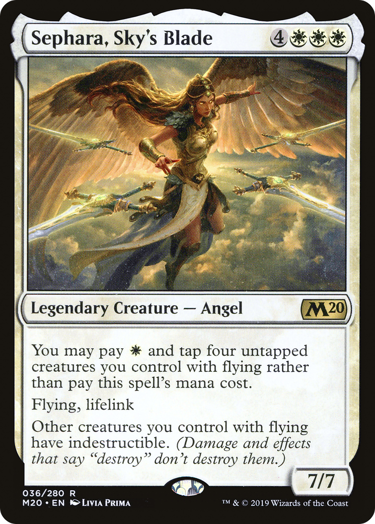 Sephara, Sky's Blade (M20-036) [Core Set 2020] Foil
