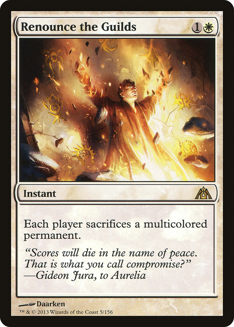 Renounce the Guilds (DGM-005) [Dragon's Maze]