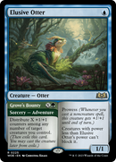 Elusive Otter // Grove's Bounty (WOE-225) [Wilds of Eldraine] Foil