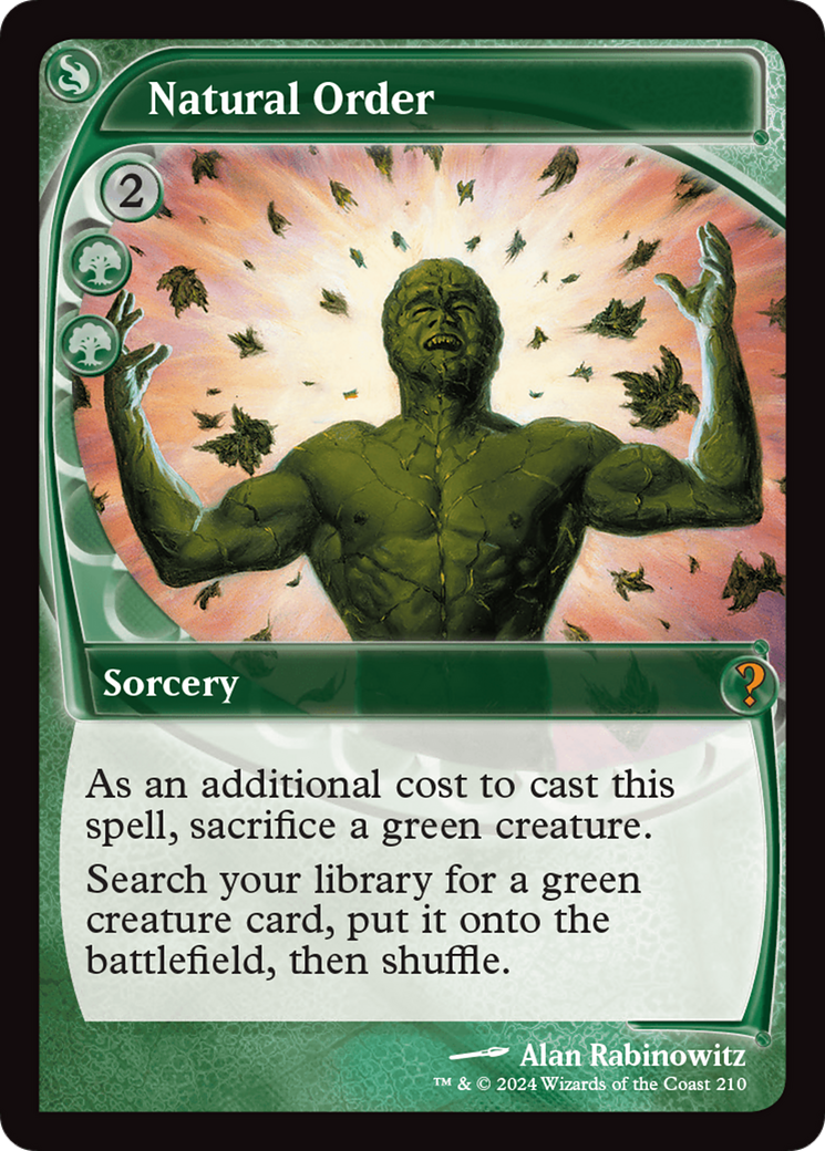 Natural Order (MB2-210) [Mystery Booster 2] Foil