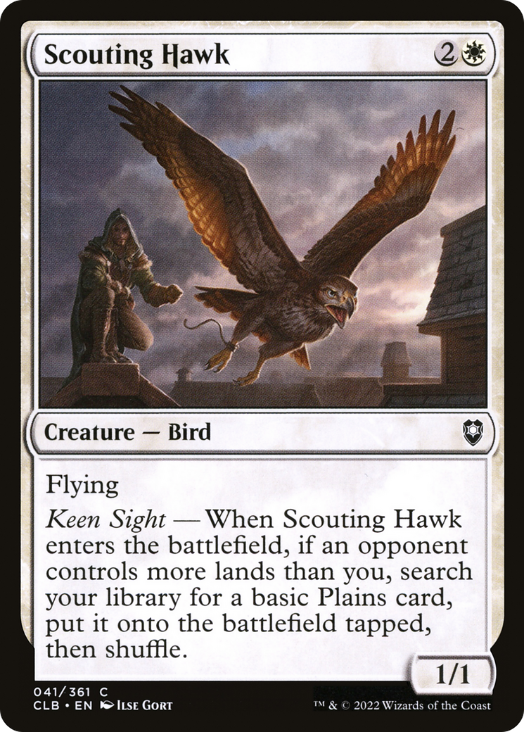 Scouting Hawk (CLB-041) [Commander Legends: Battle for Baldur's Gate]