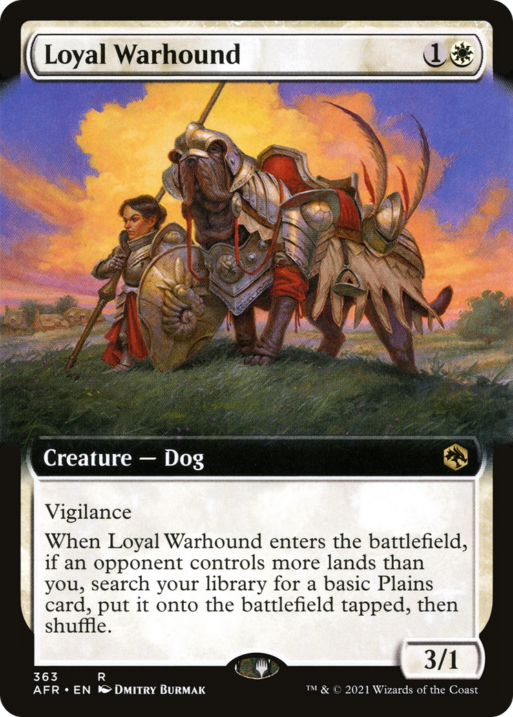 Loyal Warhound (Extended Art) (AFR-363) [Adventures in the Forgotten Realms]