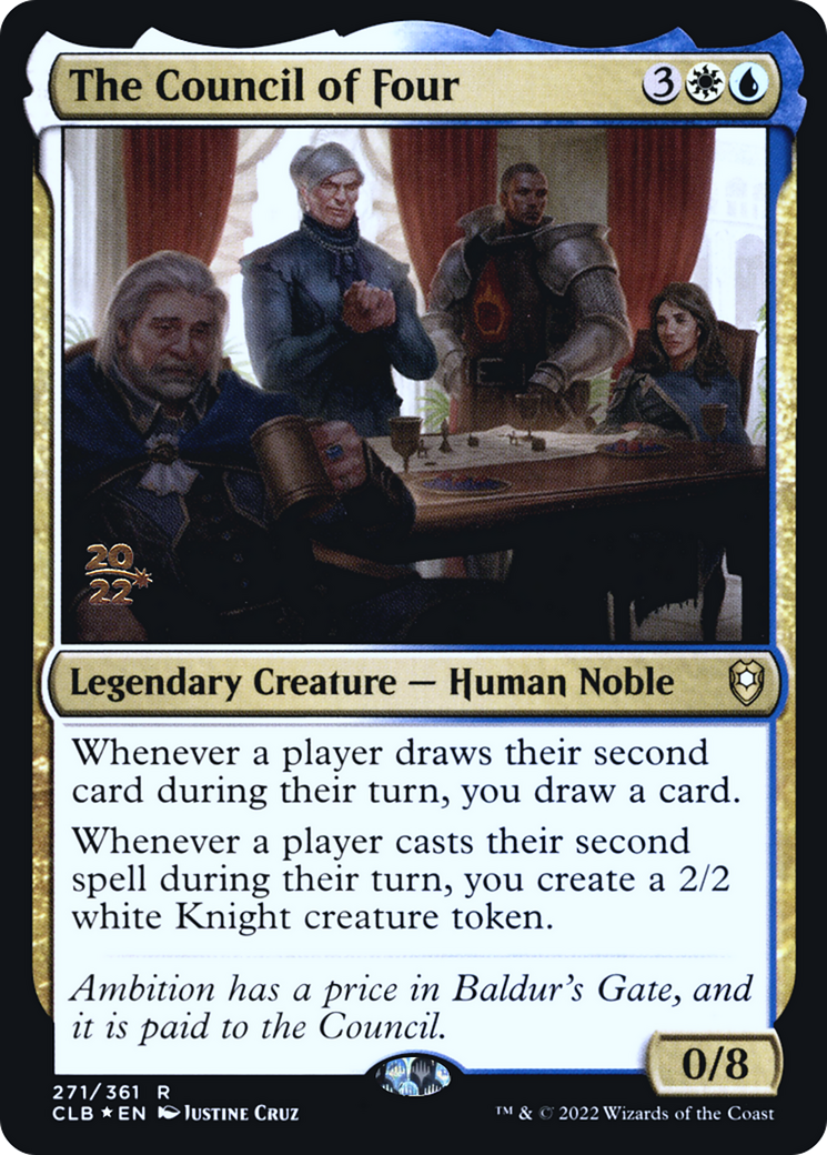 The Council of Four (PRE-271) [Battle for Baldur's Gate Promos] Foil
