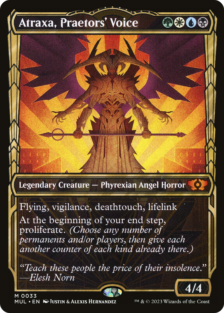 Atraxa, Praetors' Voice (MUL-033) [Multiverse Legends]: (Showcase)