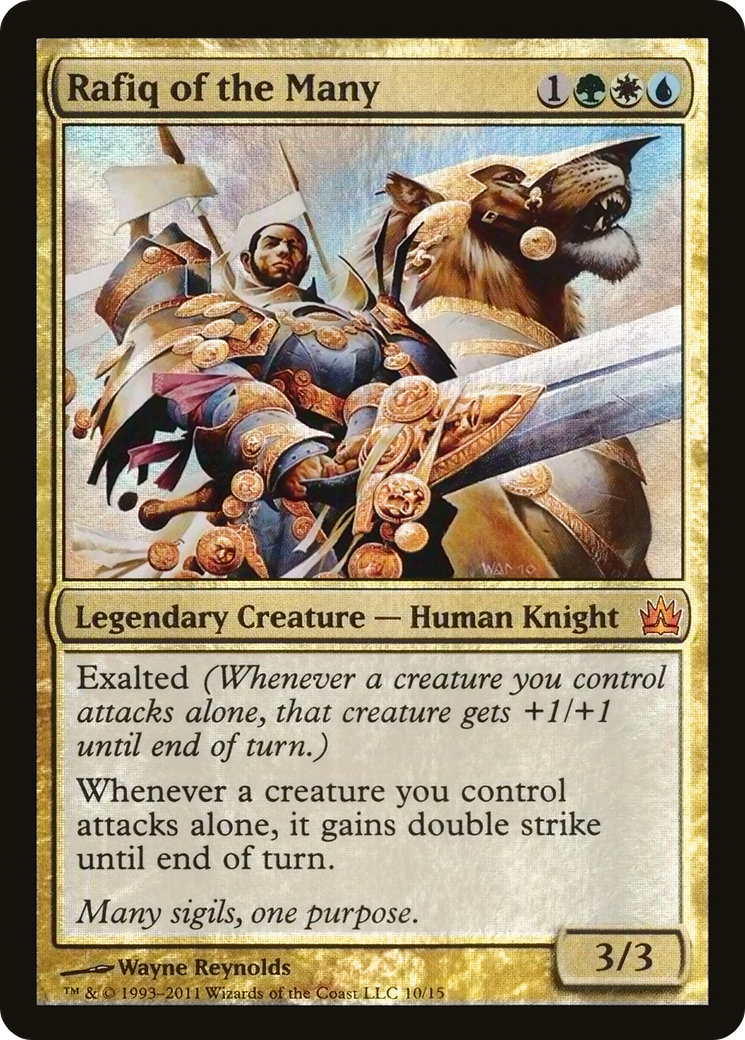 Rafiq of the Many (V11-010) [From the Vault: Legends] Foil