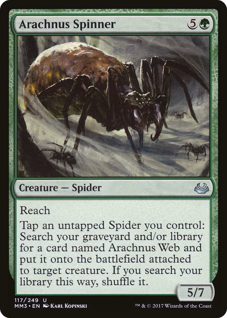 Arachnus Spinner (MM3-117) [Modern Masters 2017]