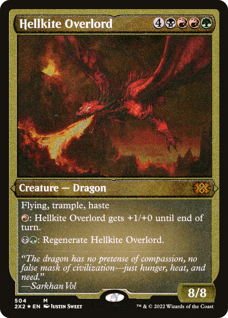 Hellkite Overlord (Foil Etched) (2X2-504) [Double Masters 2022] Foil