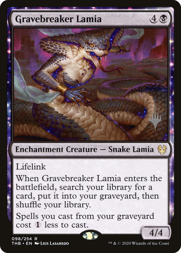 Gravebreaker Lamia (PPTHB-98P) [Promo Pack: Theros Beyond Death Promos]
