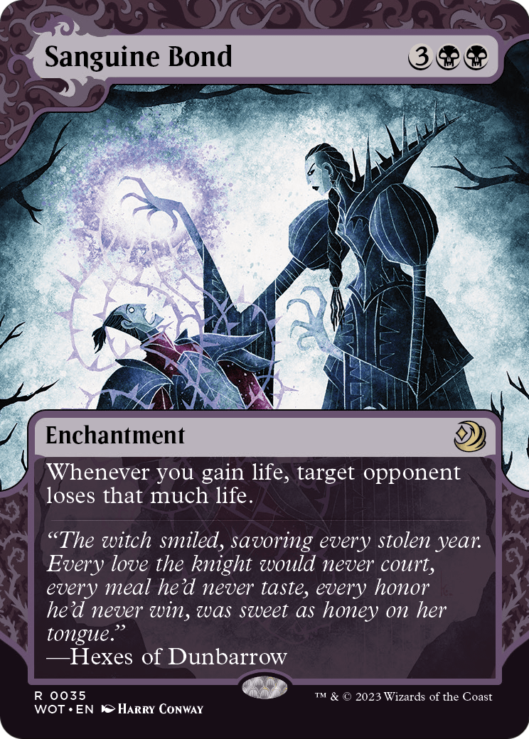 Sanguine Bond (WOT-035) (Showcase) (Borderless) [Wilds of Eldraine: Enchanting Tales]