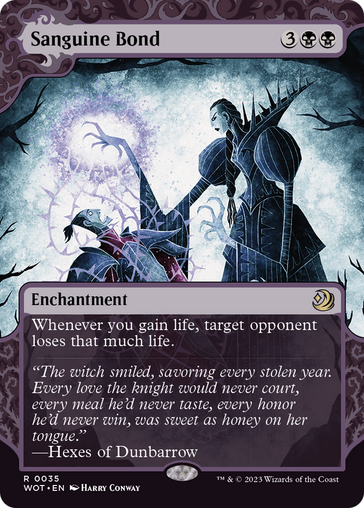 Sanguine Bond (WOT-035) [Wilds of Eldraine: Enchanting Tales]: (Showcase) (Borderless)