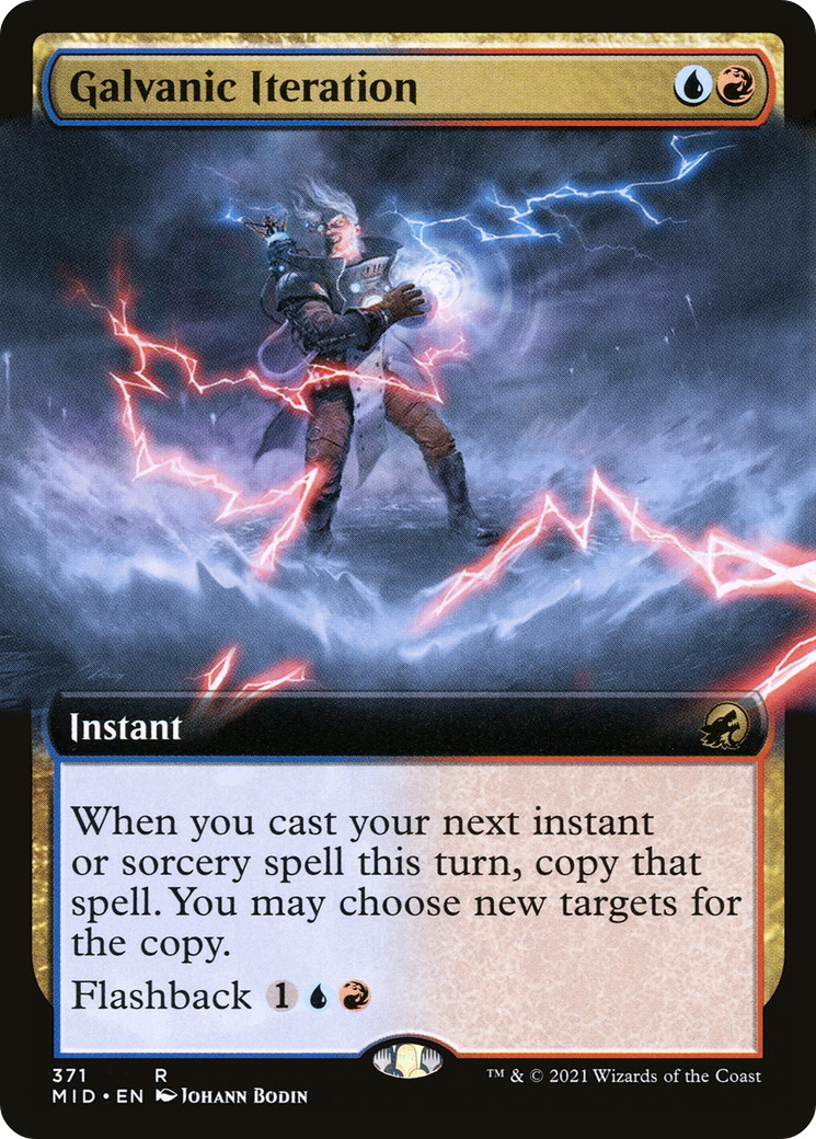 Galvanic Iteration (Extended Art) (MID-371) [Innistrad: Midnight Hunt]