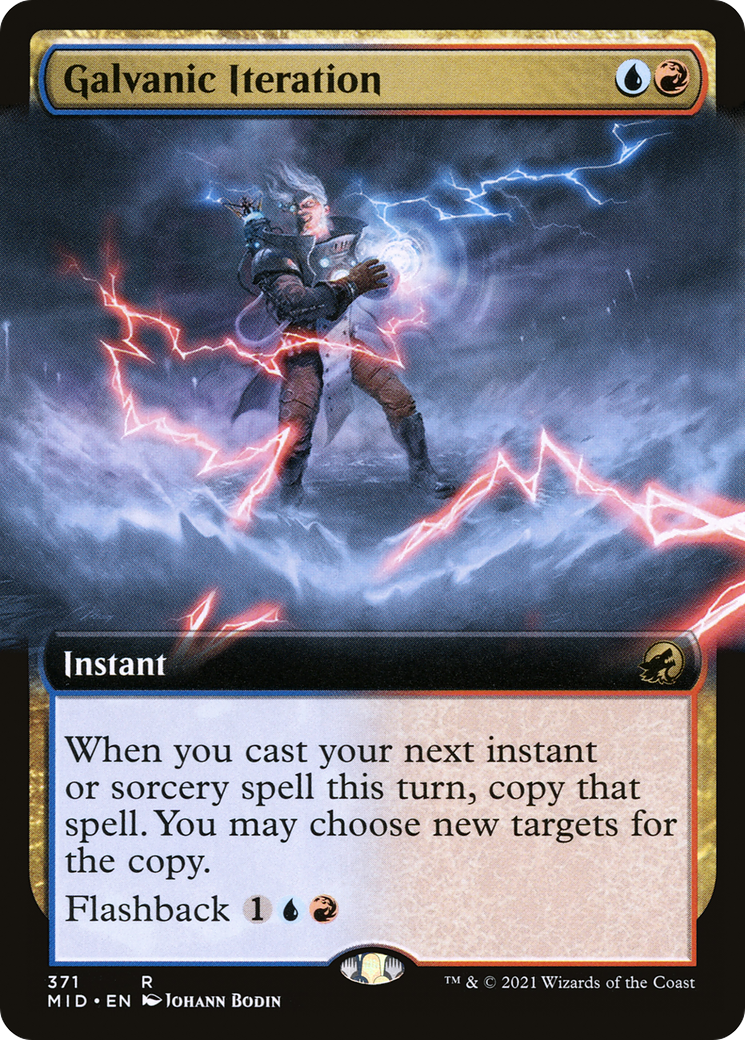Galvanic Iteration (MID-371) [Innistrad: Midnight Hunt]: (Extended Art) Foil