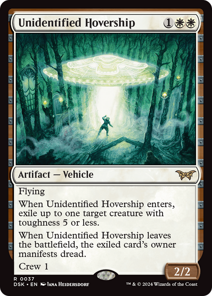Unidentified Hovership (DSK-037) [Duskmourn: House of Horror]