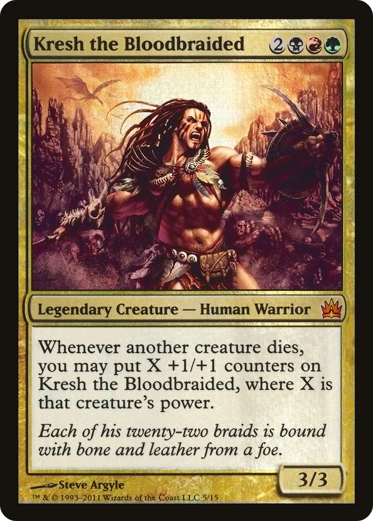 Kresh the Bloodbraided (V11-005) [From the Vault: Legends] Foil
