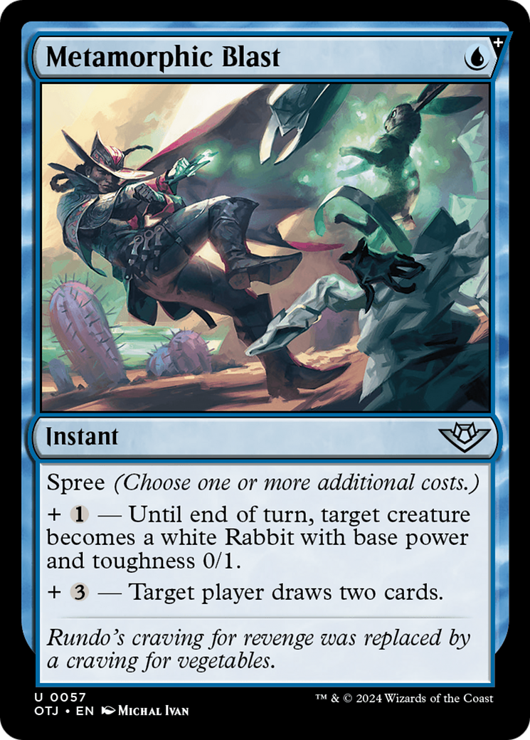 Metamorphic Blast (OTJ-057) [Outlaws of Thunder Junction]: (spree) Foil