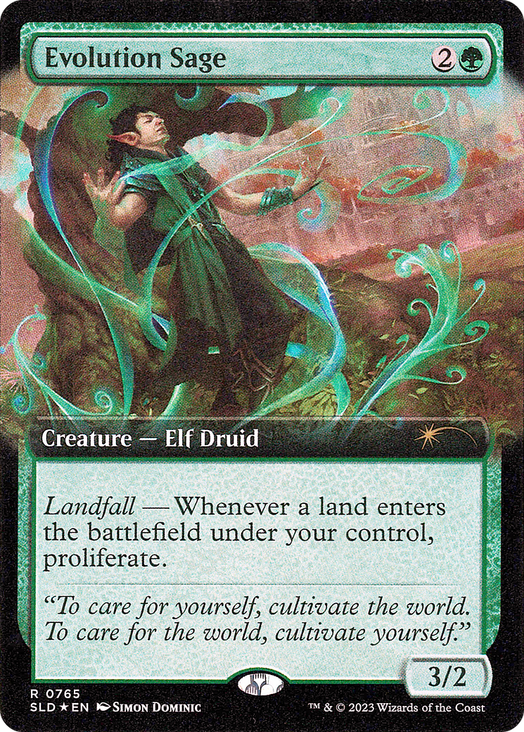 Evolution Sage (SLD-765) [Secret Lair Drop]: (Extended Art) Foil