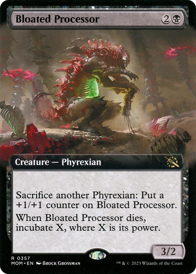 Bloated Processor (MOM-357) [March of the Machine]: (Extended Art) Foil