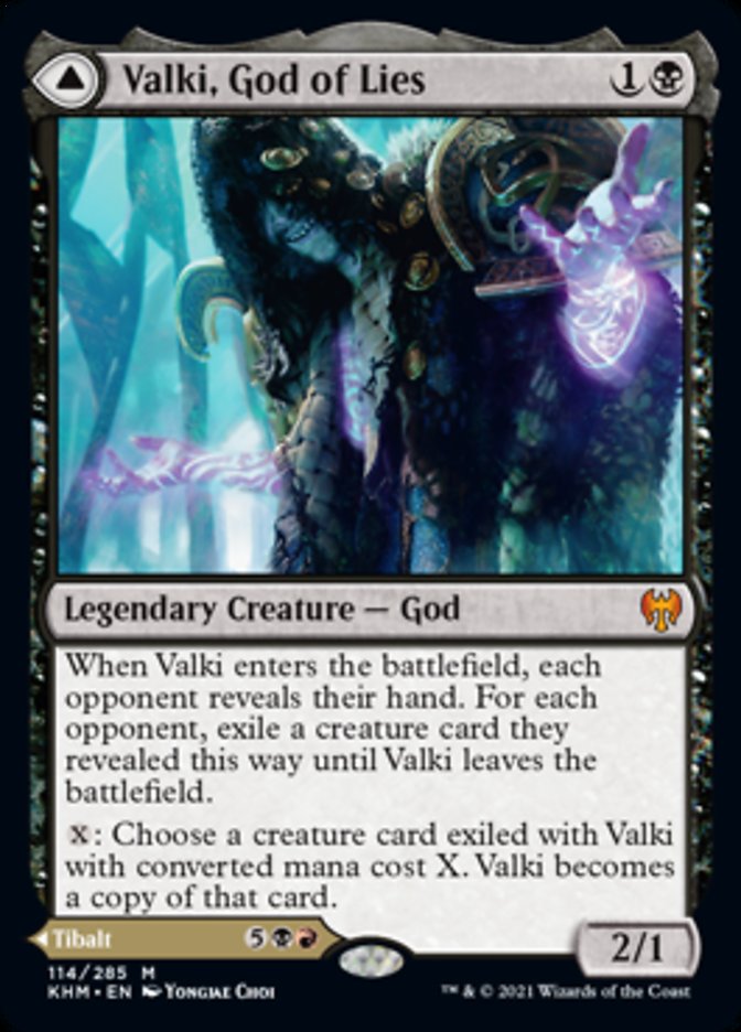 Valki, God of Lies // Tibalt, Cosmic Impostor (KHM-114) [Kaldheim] Foil