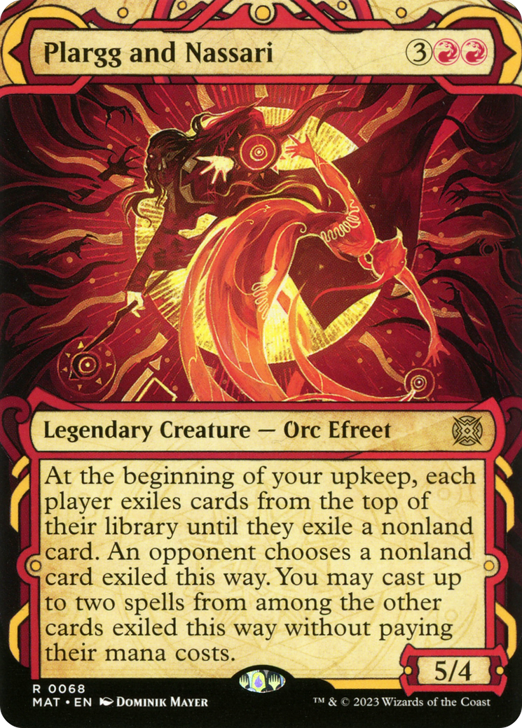 Plargg and Nassari (Showcase) (MAT-068) (Borderless) [March of the Machine: The Aftermath]