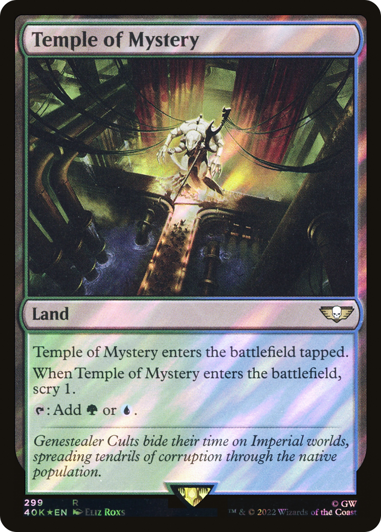 Temple of Mystery (Surge Foil) (40K-299) [Warhammer 40,000 Commander] Foil