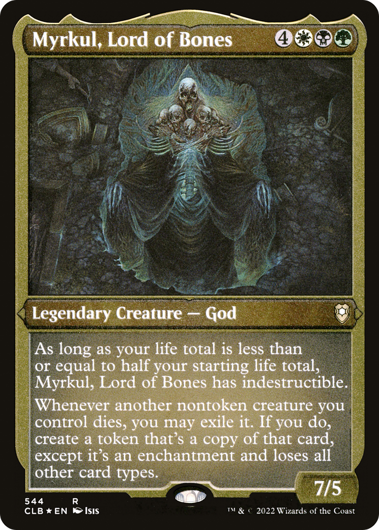 Myrkul, Lord of Bones (CLB-544) [Commander Legends: Battle for Baldur's Gate] Etched Foil