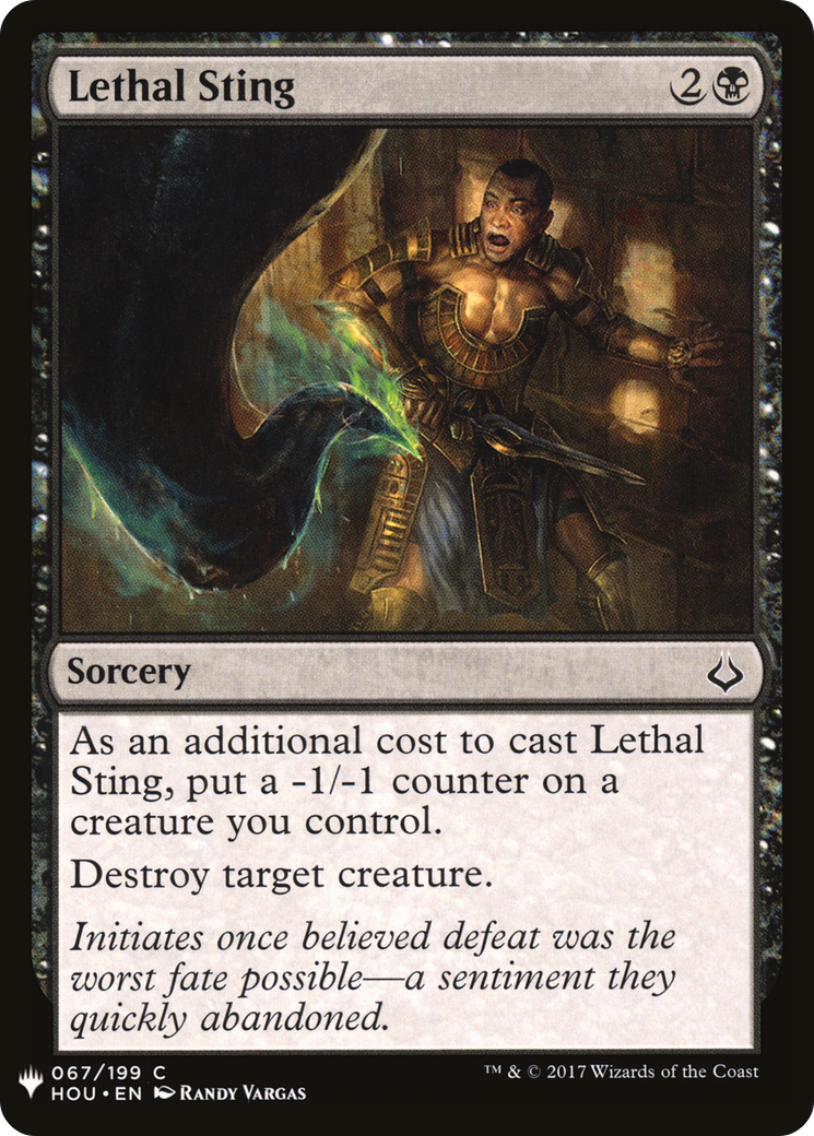 Lethal Sting (LIST-HOU-67) [The List]