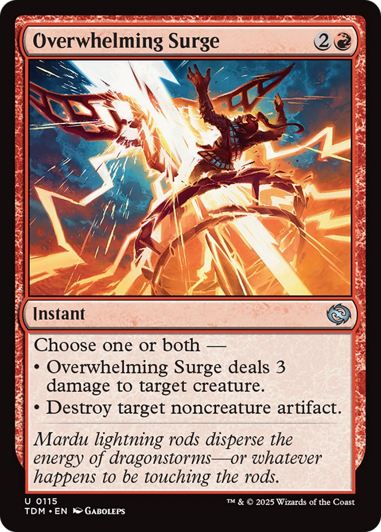 Overwhelming Surge (TDM-115) [Tarkir: Dragonstorm]
