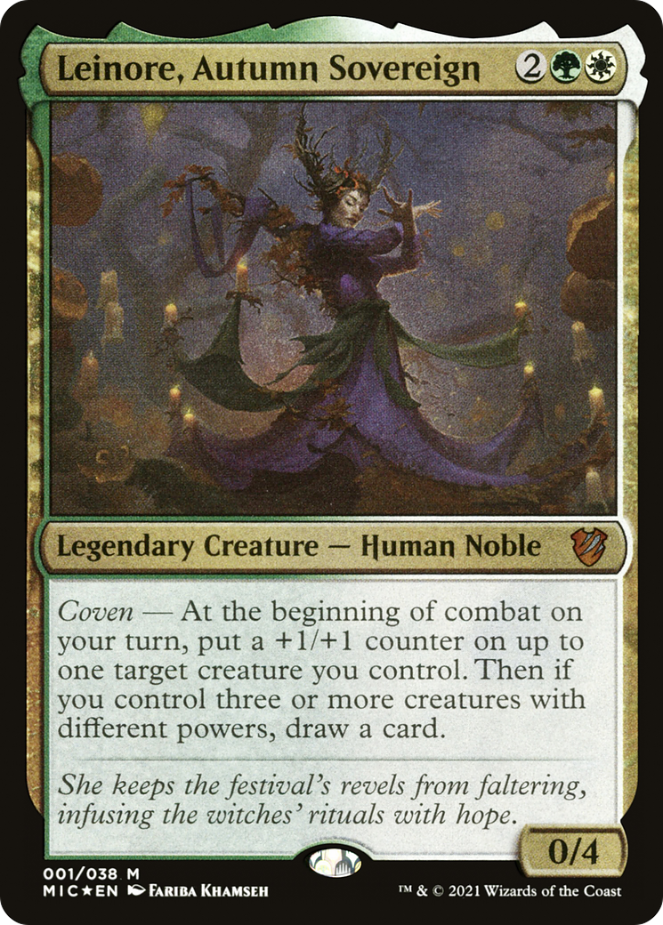 Leinore, Autumn Sovereign (MIC-001) [Midnight Hunt Commander]